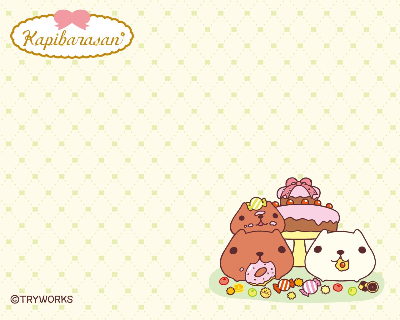 1280x1024 カピバラさん