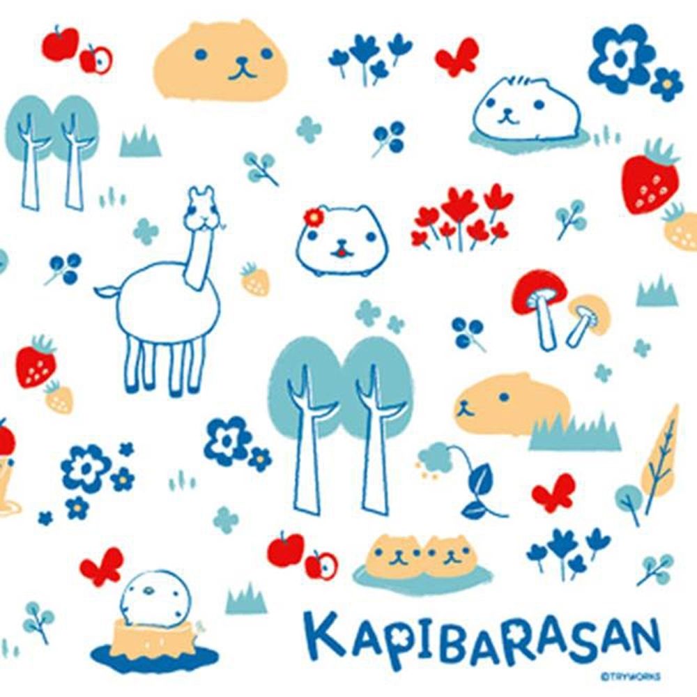 1000x1000 水豚君北歐系列化妝包。藍色kapibarasan. 絨毛填充玩偶. Yahoo購物中心