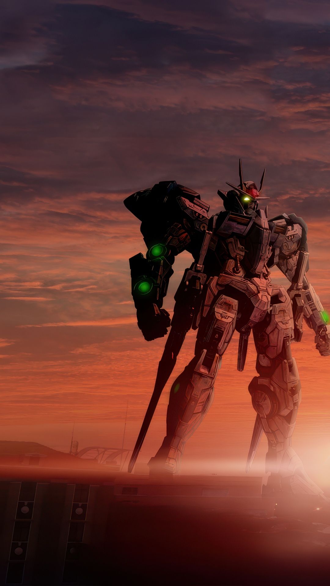 1080x1920 Gundam Wallpaper 4K, Robot, Sunset
