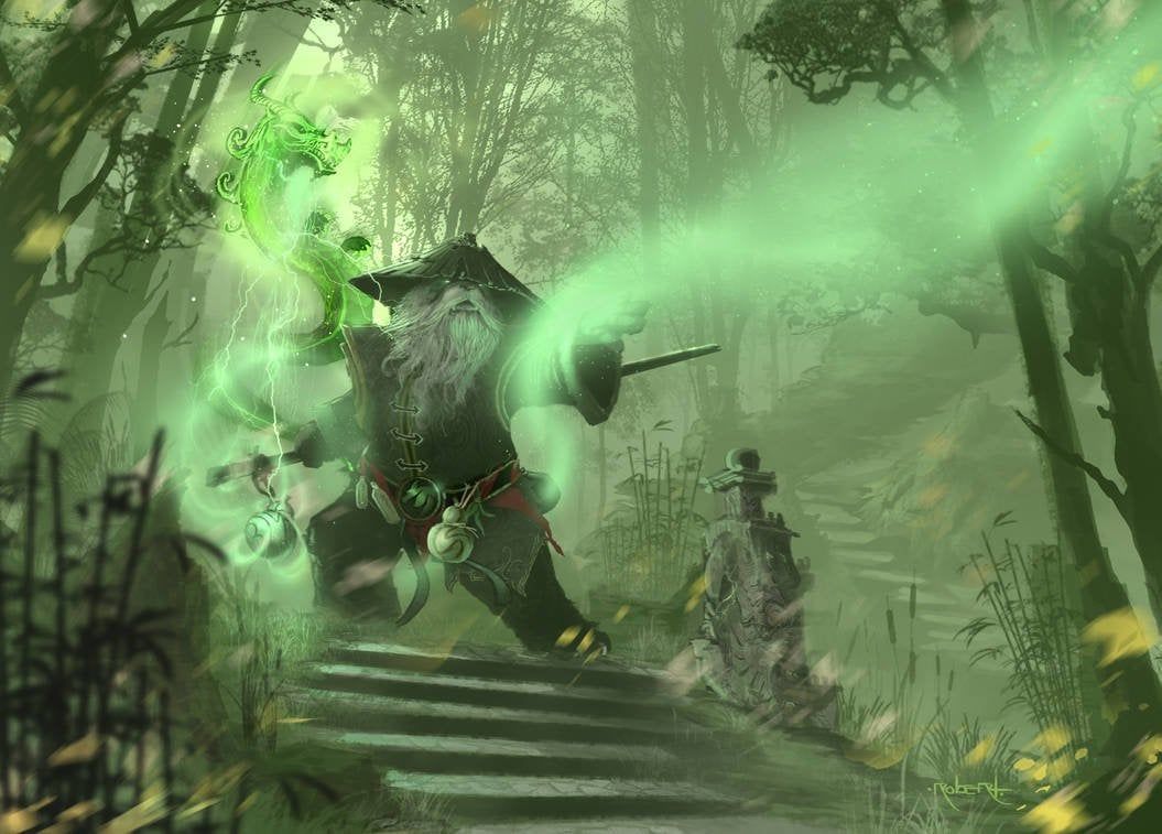1055x757 New WoW fan art I recently finished painting. I love my Monk. Enjoy!
