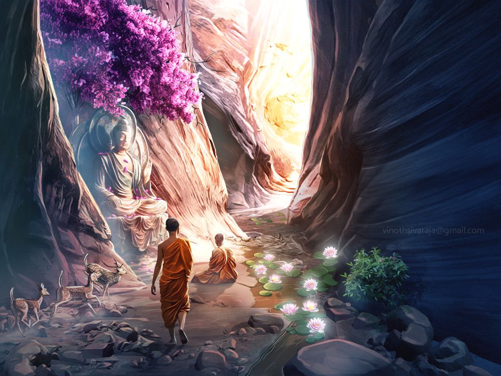 1024x768 Vinodh Sivaraja monk prayer!