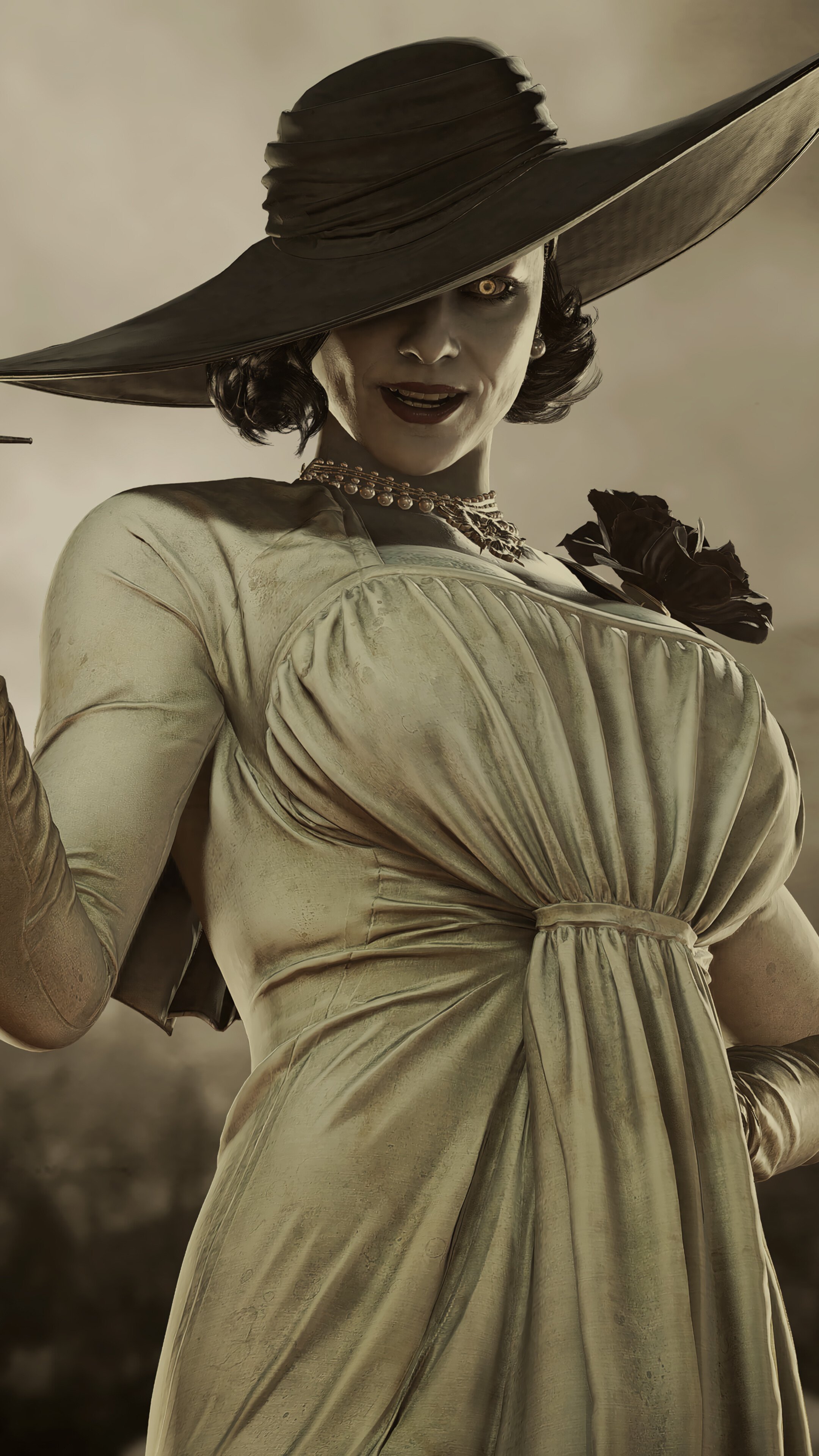 2160x3840 Lady Alcina Dimitrescu Resident Evil Village 4K Wallpaper iPhone HD Phone h