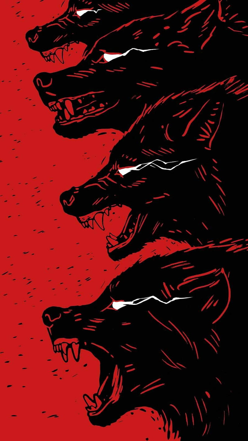 800x1422 Wolfs, Red, Bad, Wolf;, HD phone wallpaper