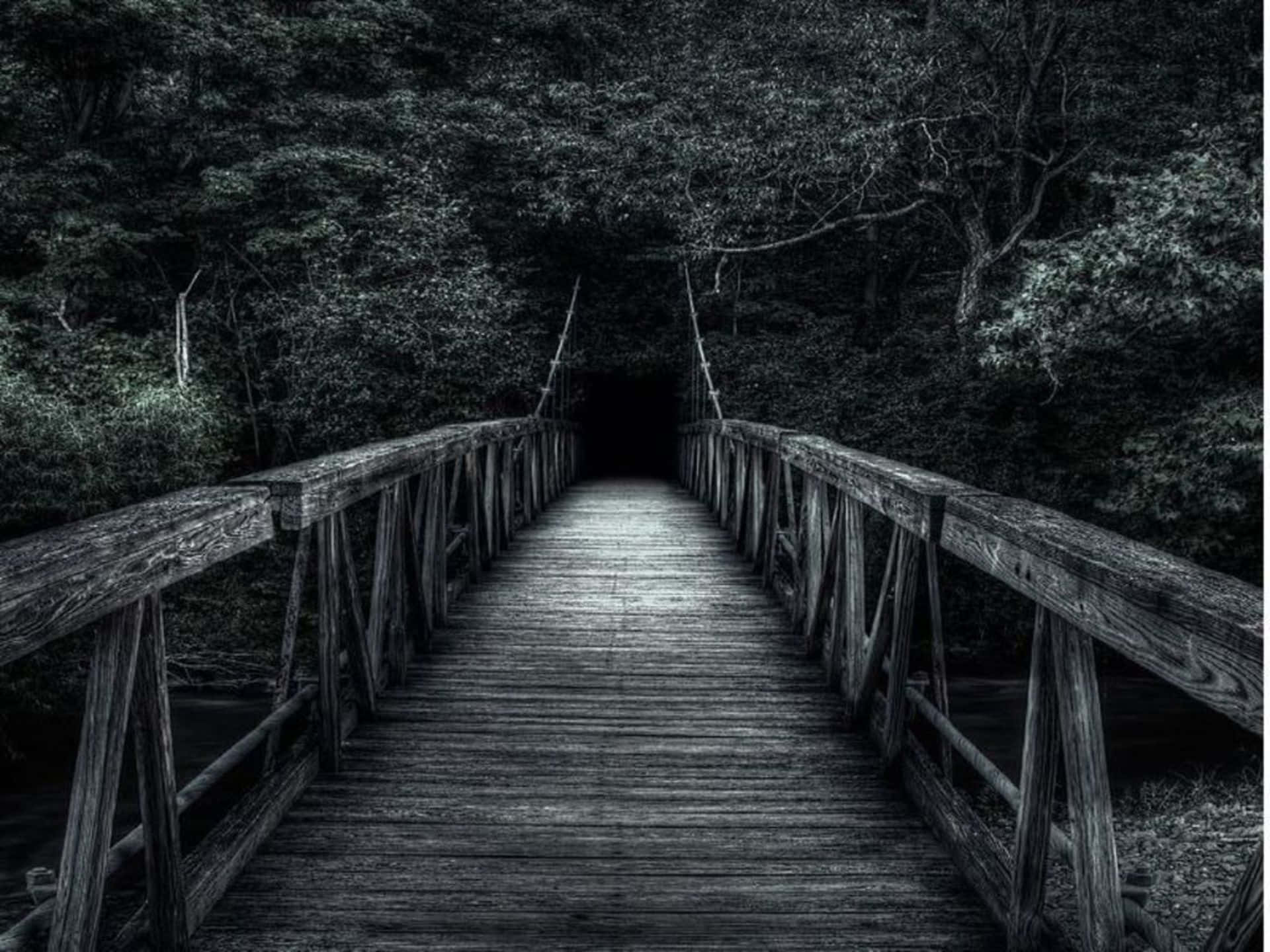 1920x1440 Dark Road Wallpaper