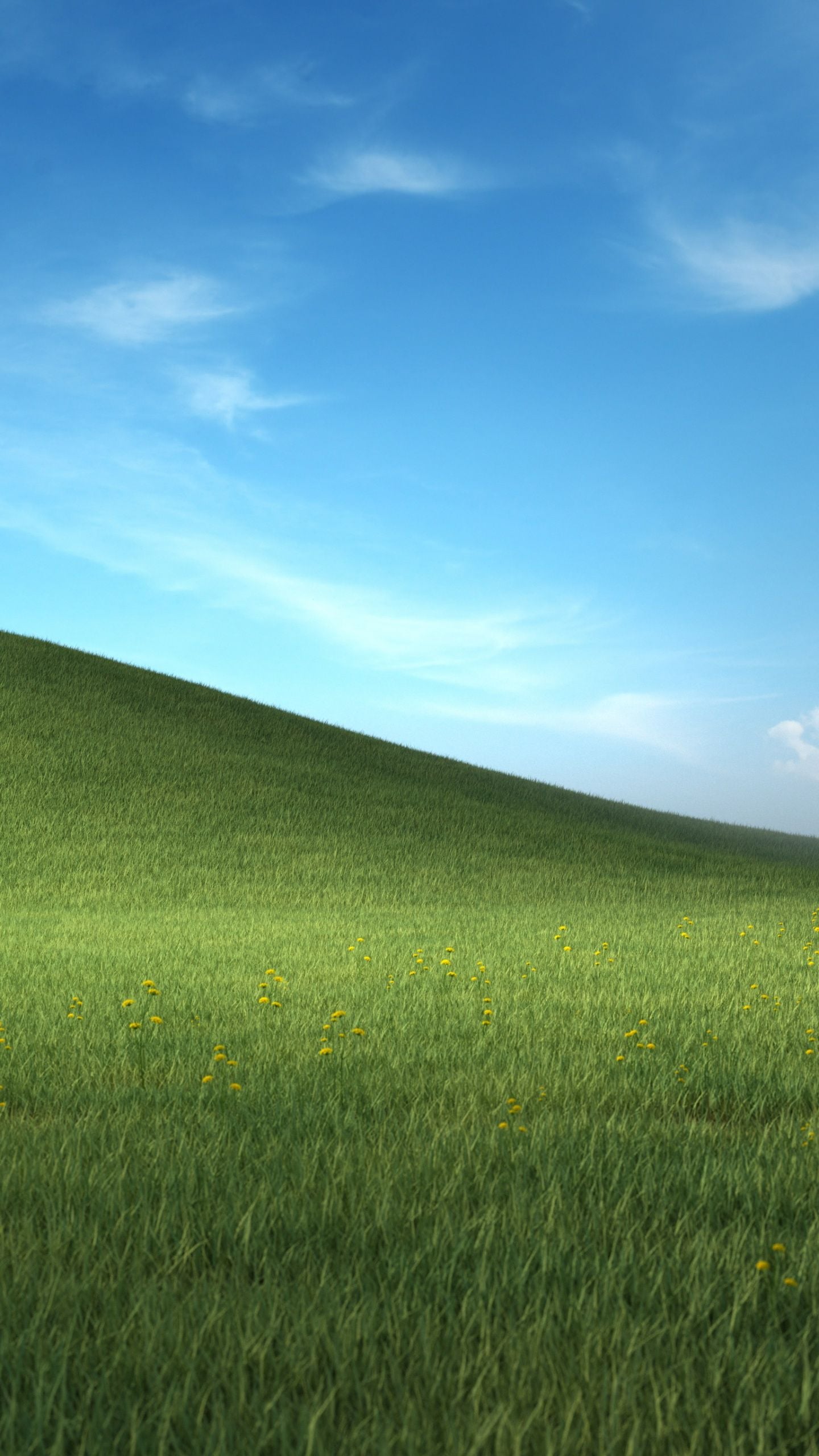 1440x2560 Nostalgic Windows XP Landscape 4K Wallpaper