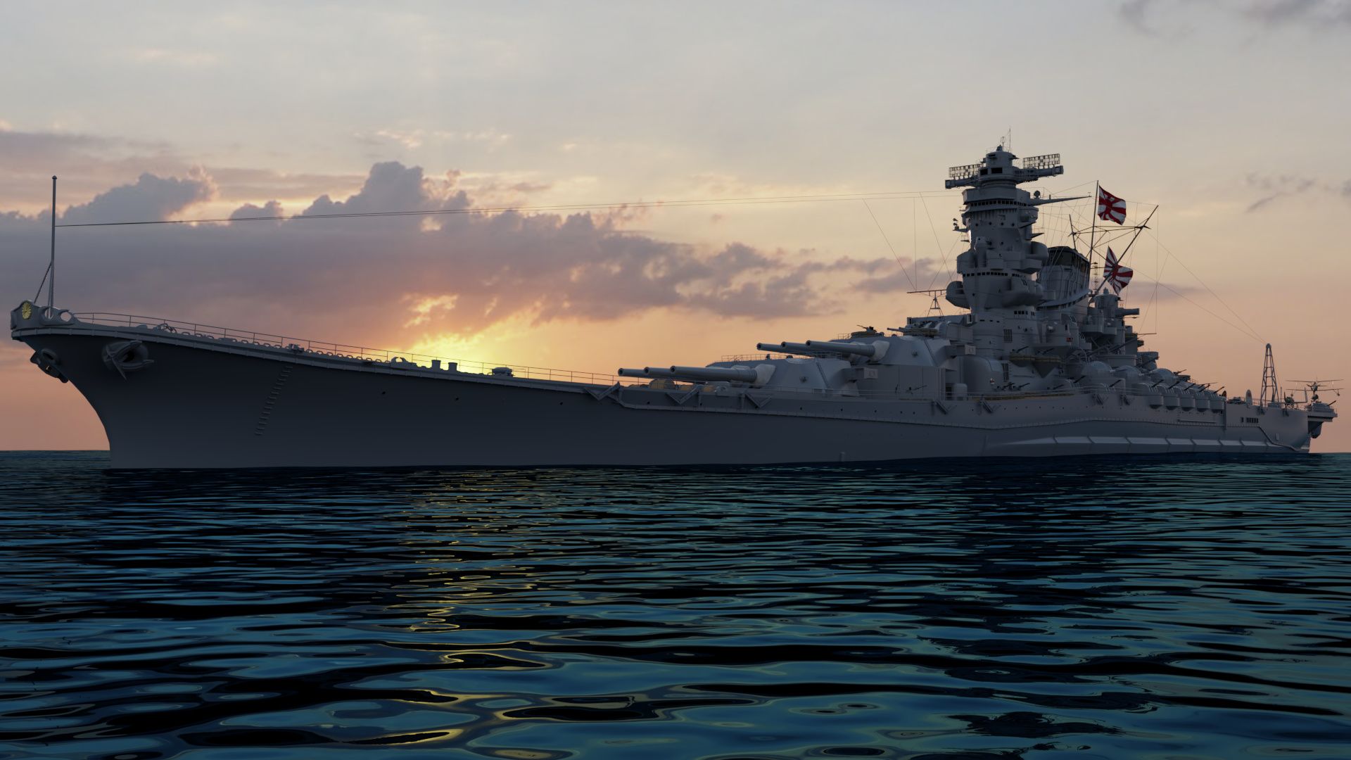 1920x1080 IJN Yamato Projects Artists Community