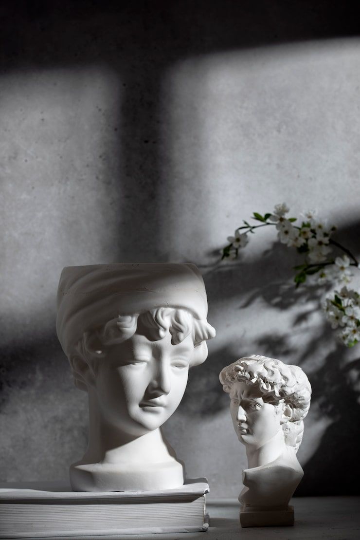 740x1109 Classic statue wallpaper Image