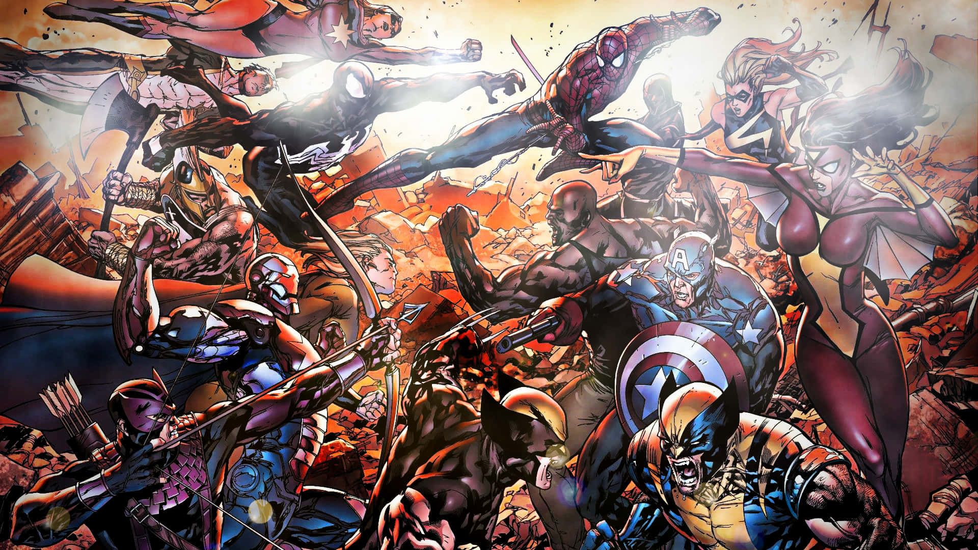 1920x1080 Download Epic Battle Scene in Secret Wars Wallpaper