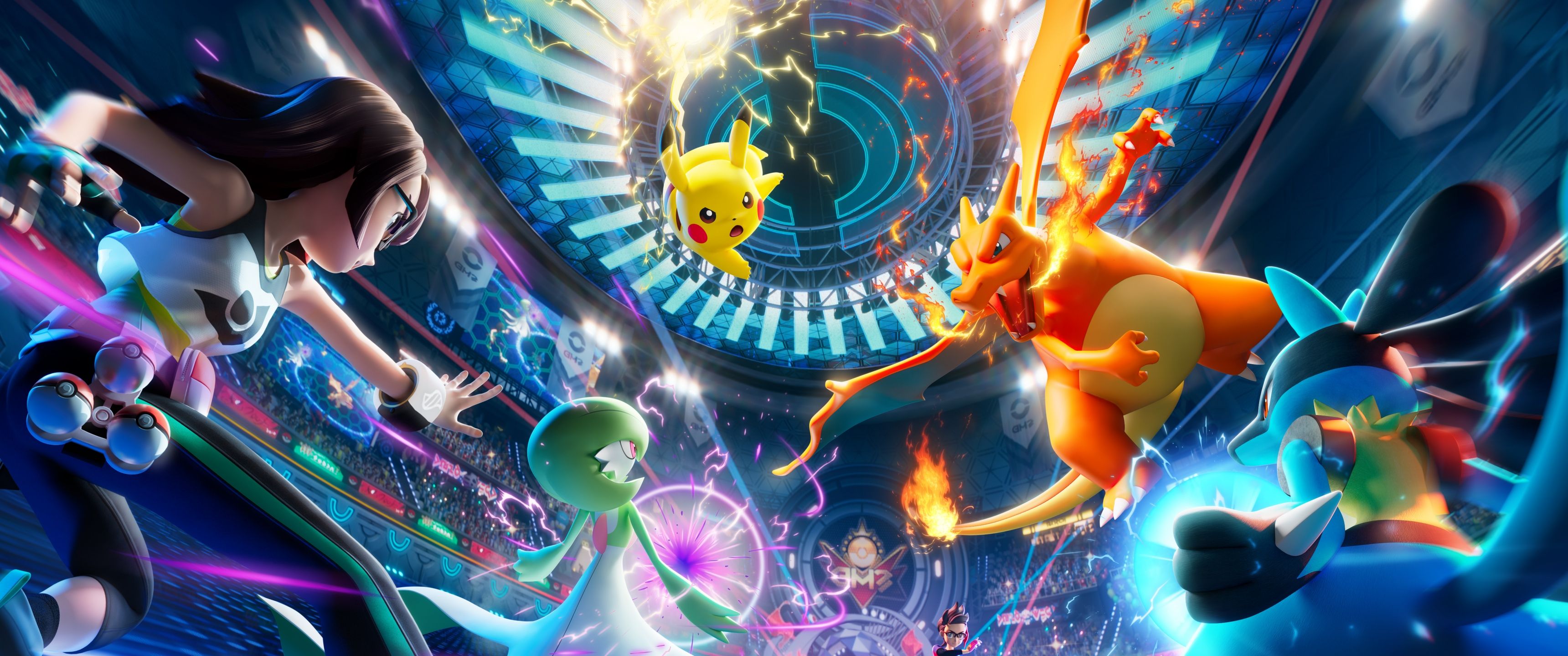 3440x1440 Pokemon Champions Wallpaper 4K, 5K, Video Game, Pikachu