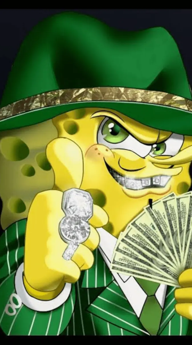 673x1206 SpongeBob Gangster wallpaper