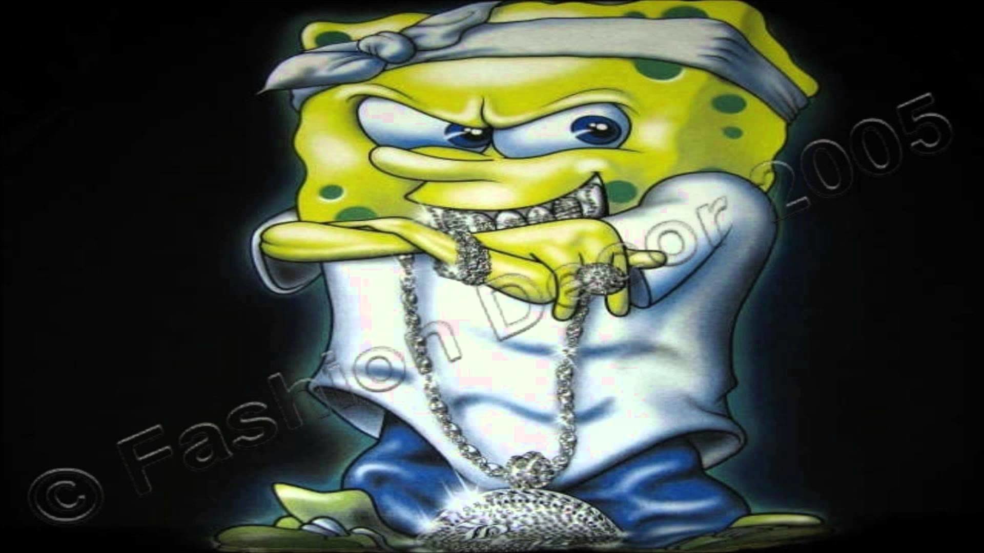 1920x1080 Gangster Spongebob Wallpaper