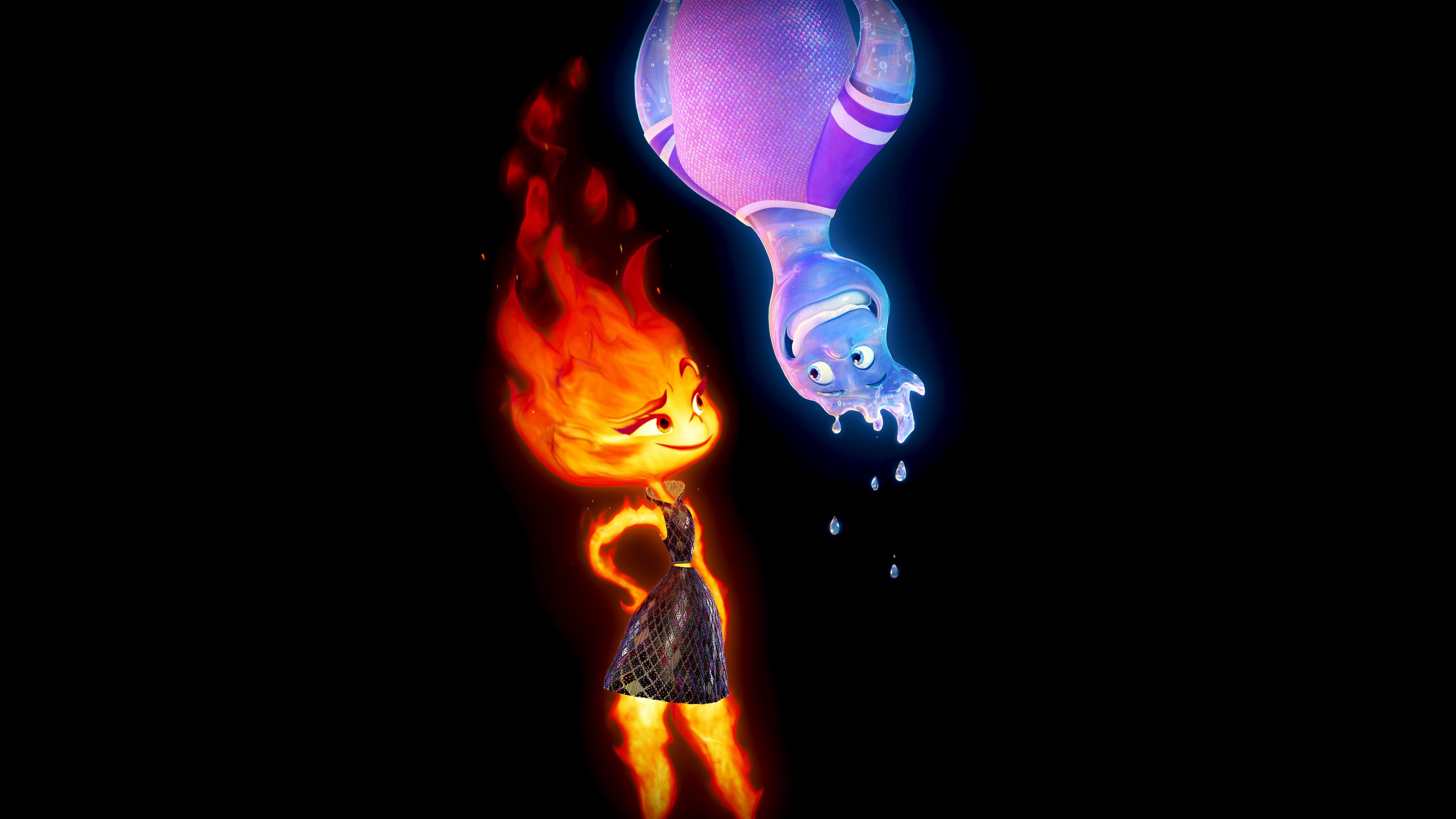3840x2160 Elemental Wallpaper 4K, Pixar movies, 2023 Movies