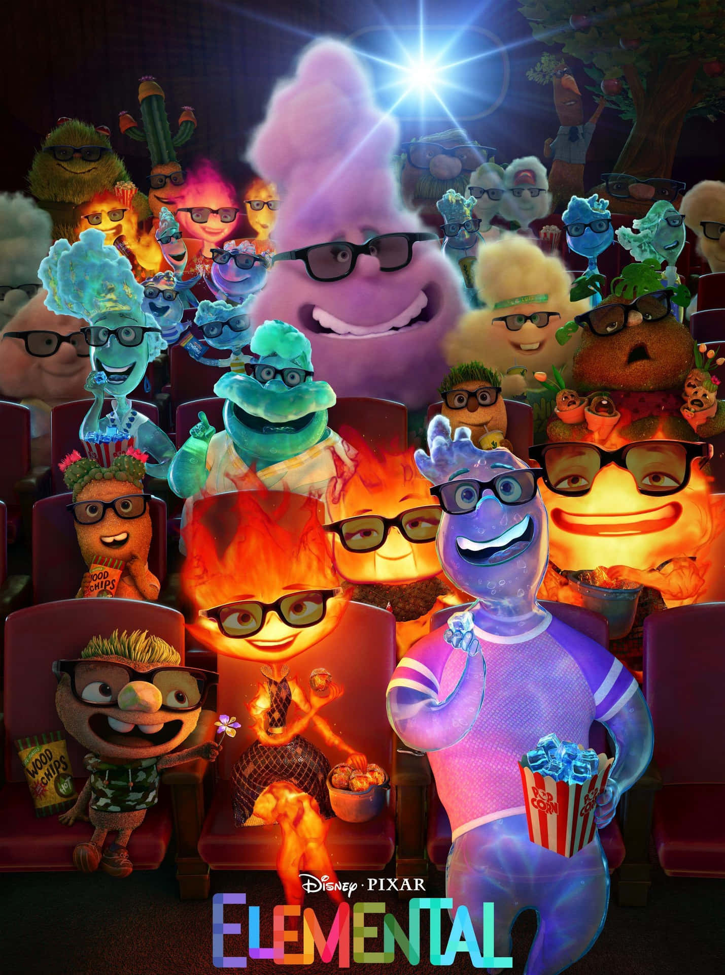 1429x1920 Download Elemental Pixar Movie Characters Cinema Wallpaper