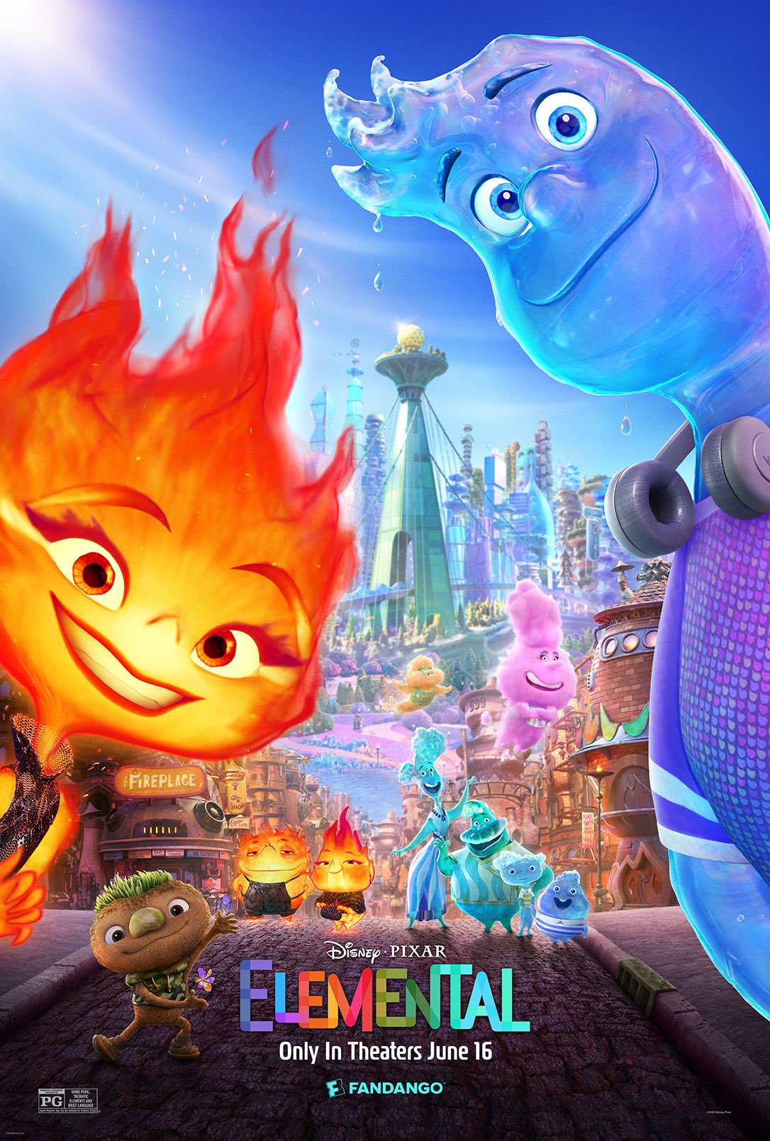 1086x1610 Elemental Movie Wallpaper
