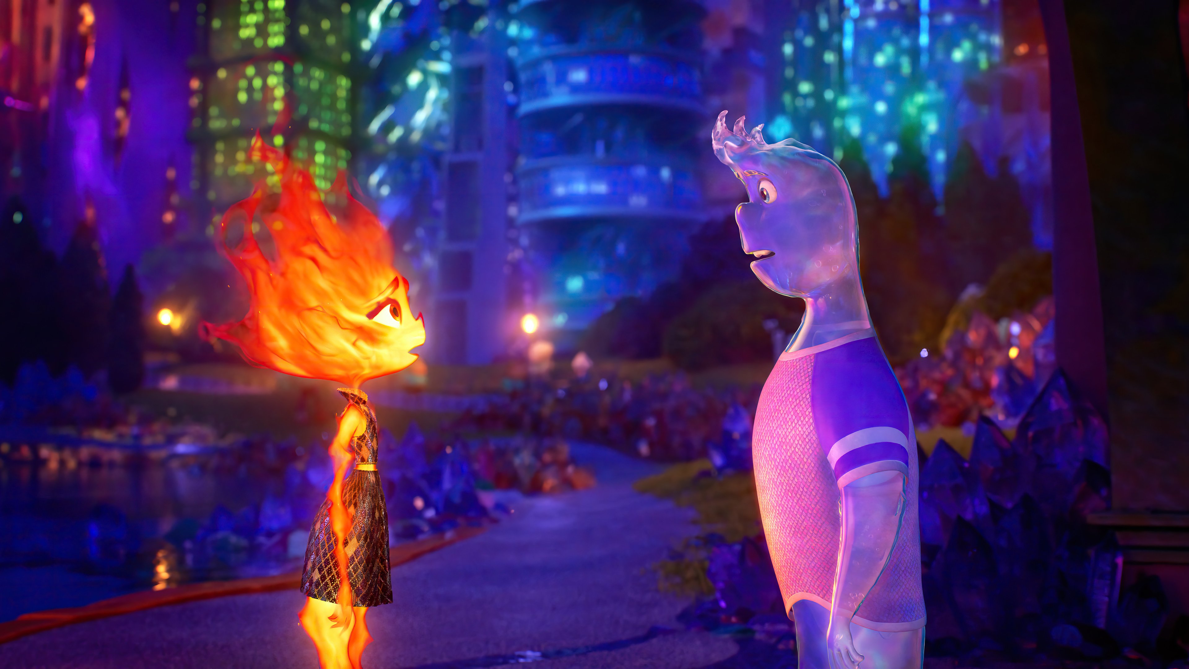 3840x2160 Elemental 2023 Animated Movie Wade Ember Wallpaper 4K HD PC k