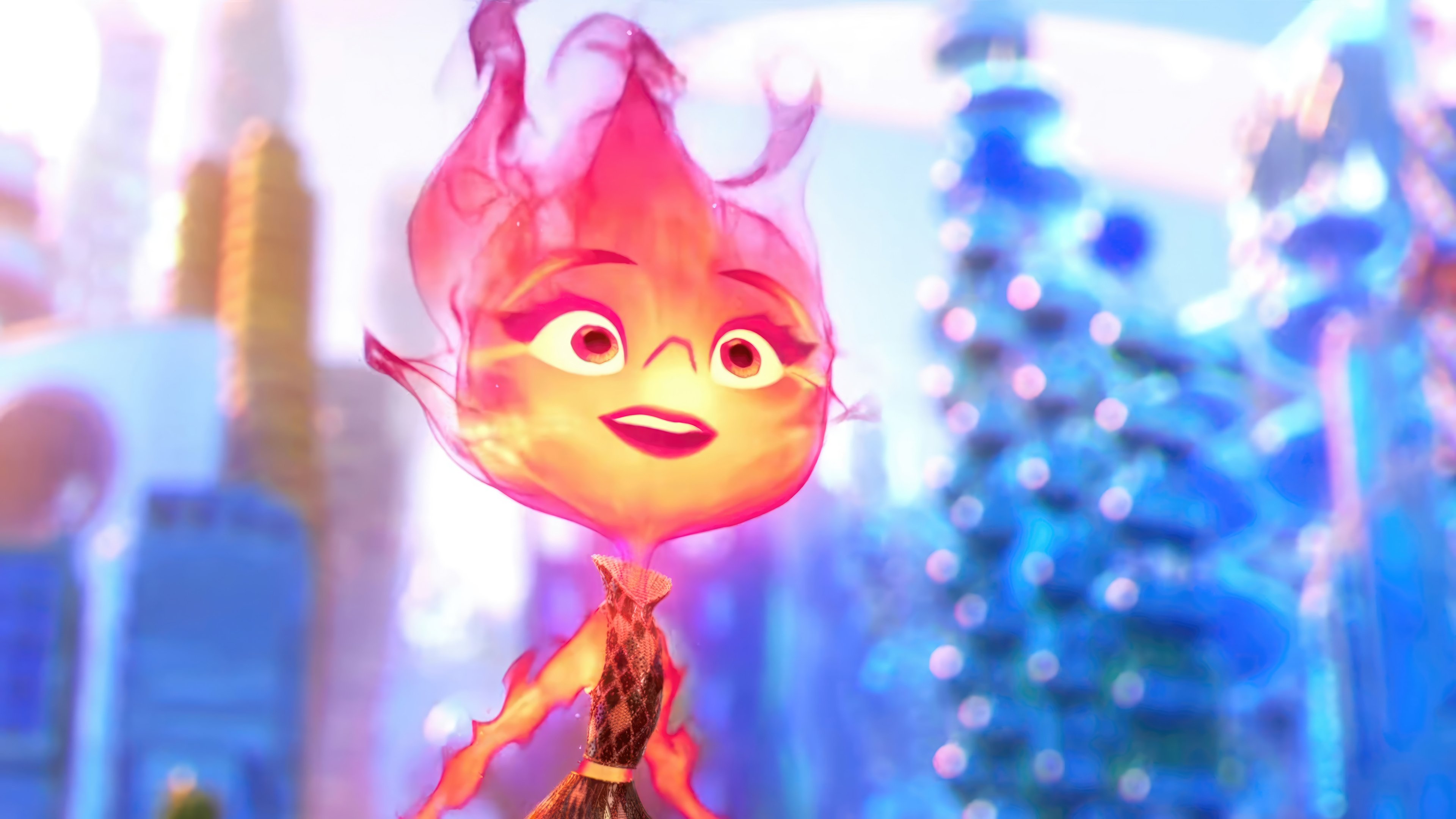 3840x2160 Elemental Ember Animated Movie 2023 Wallpaper 4K HD PC k