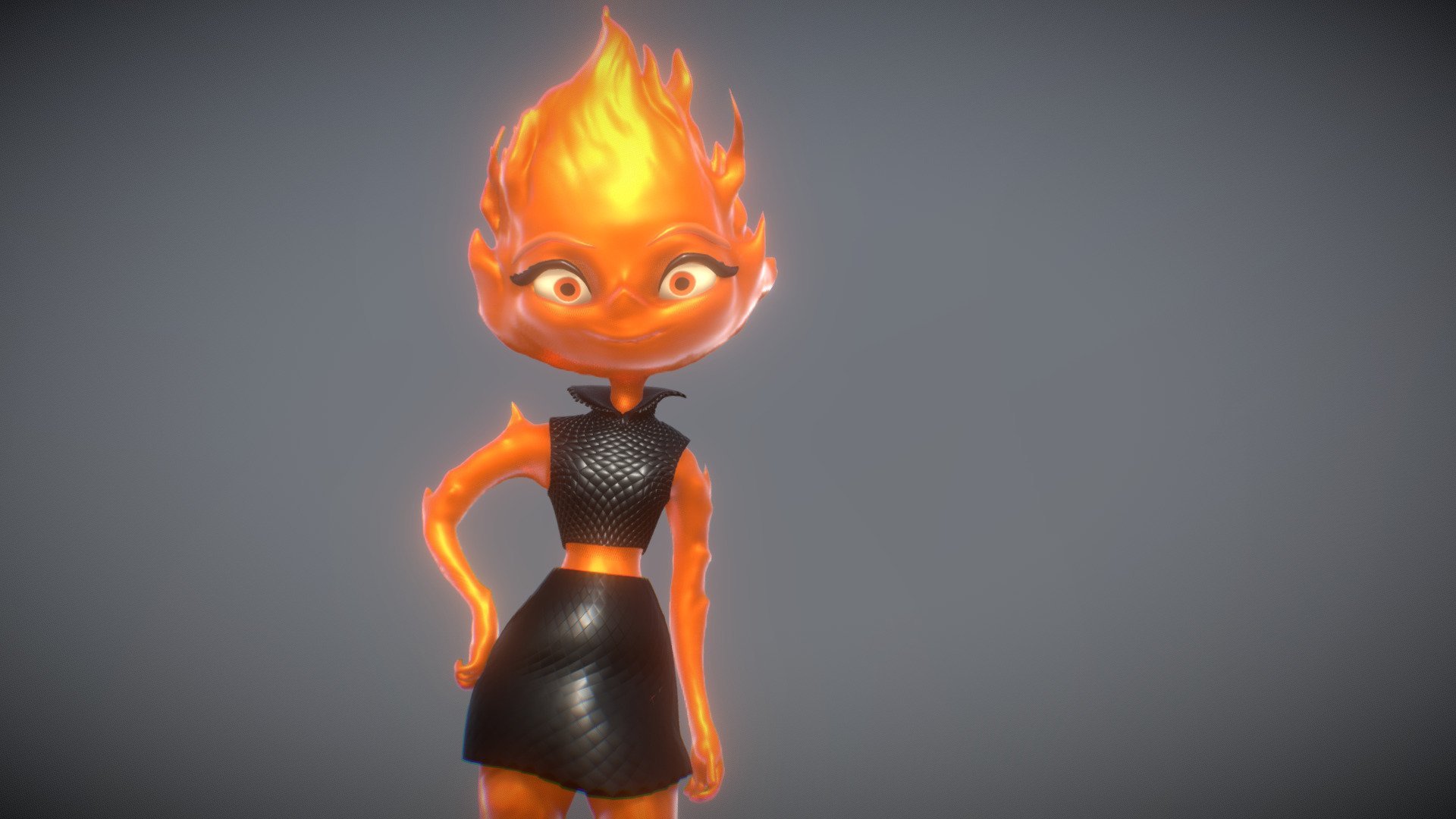 1920x1080 Pixar Elemental Ember Lumen printable model by generalista3D [2b1f6d5]