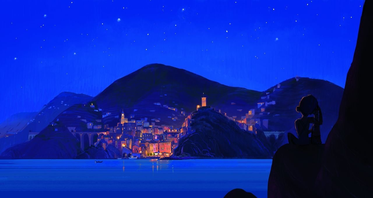 1280x681 Dialing In the Stylized Italian Riviera Waters of Pixar's 'Luca'. Animation World Network
