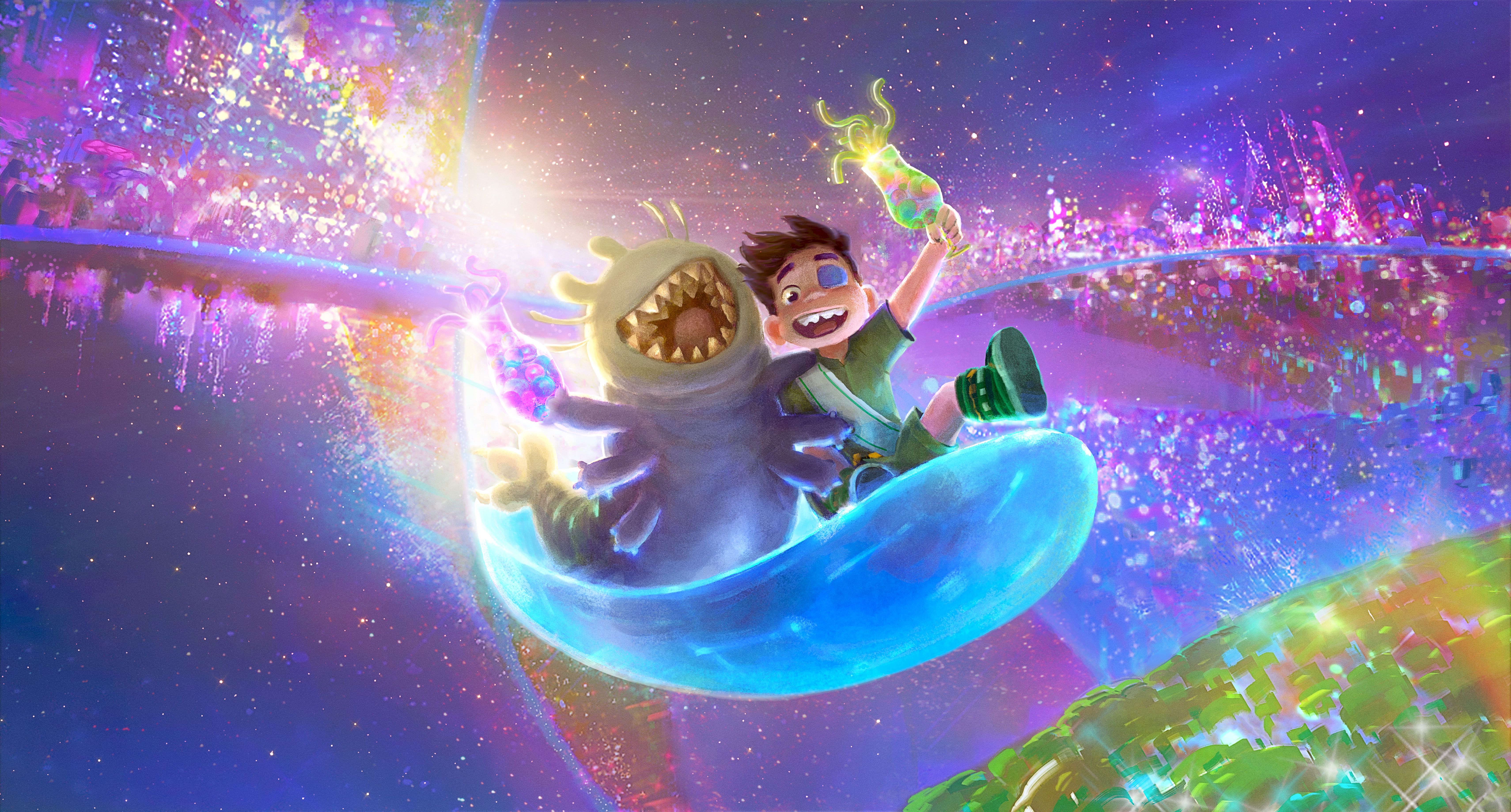 6842x3679 Pixar's Elio Wallpaper