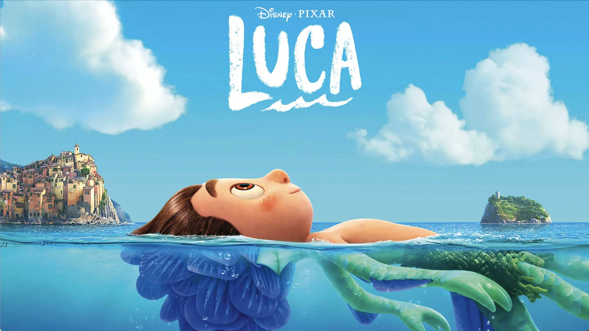 1920x1080 Disney Pixar Luca Transformation Poster
