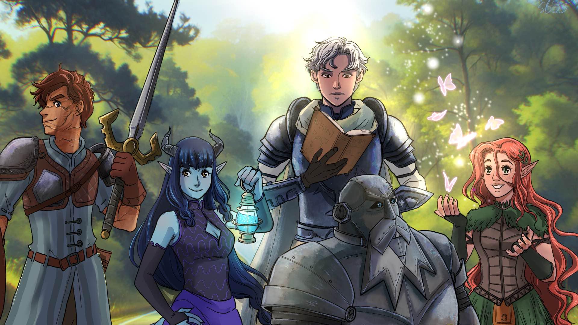 1920x1080 A Wallpaper I Made Of Our D&D Party [Art]