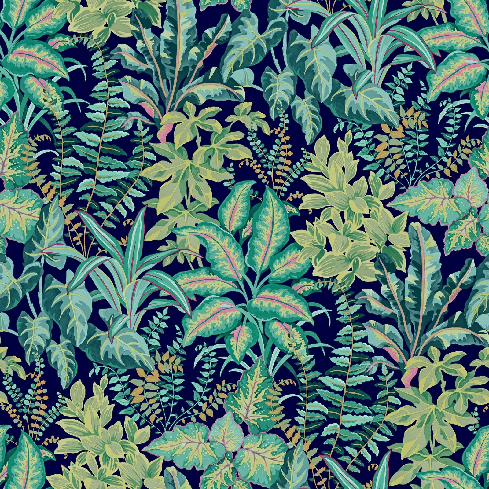1600x1600 Grandeco Calathea Teal Wallpaper Jungle Palm Tree Leaf Leaves Paste The Wall