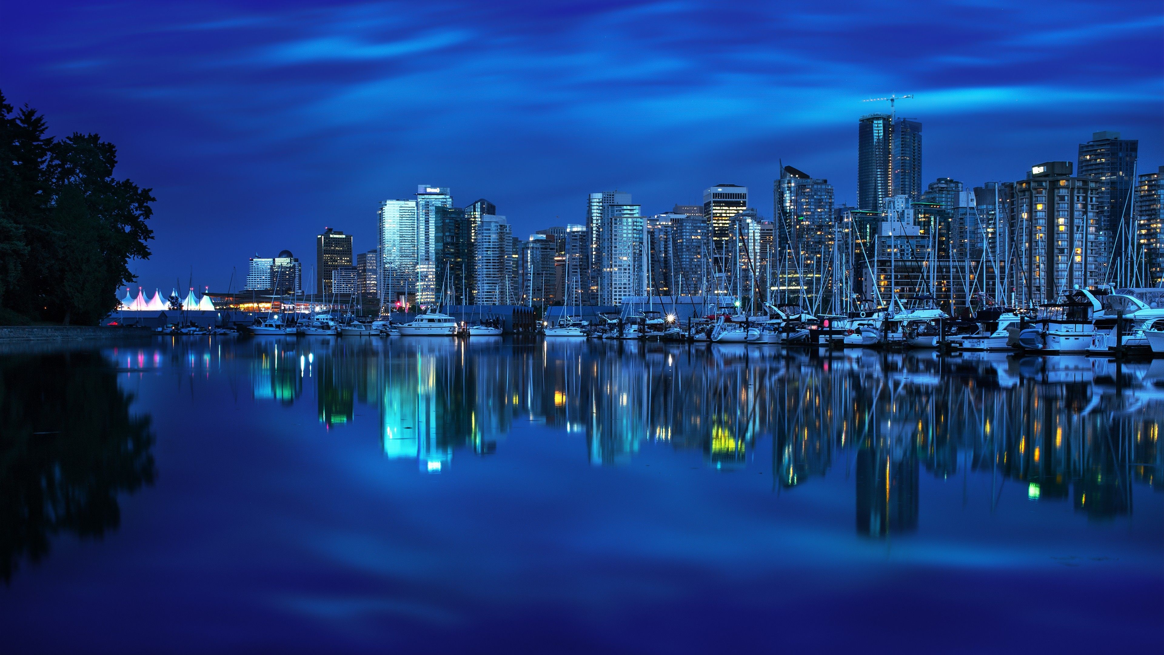 3840x2160 4k City Skyline Wallpaper