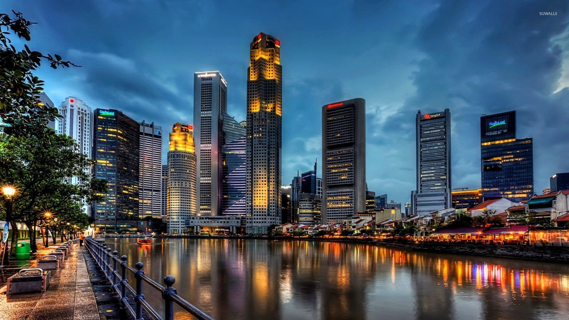 1920x1080 Singapore City HD Desktop Wallpaper 44200