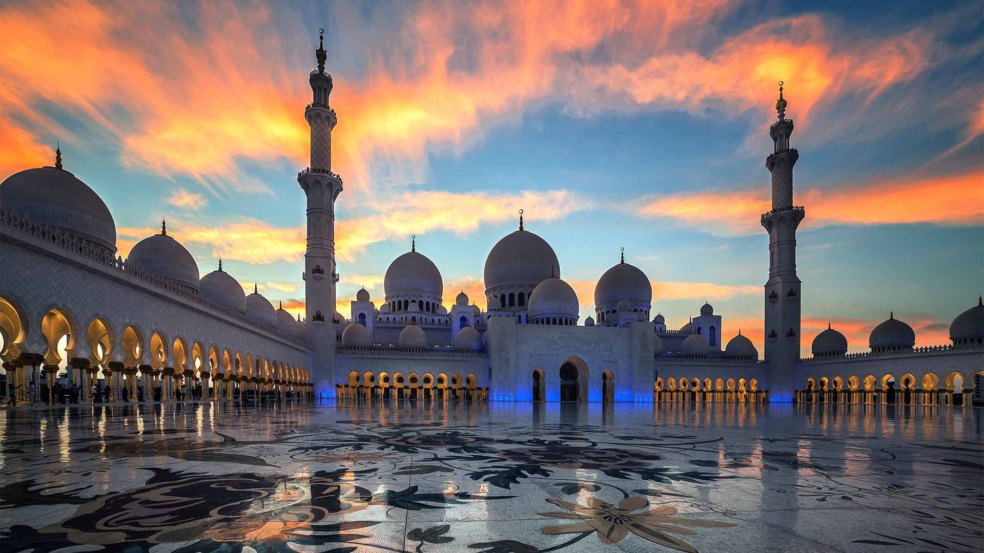 1920x1080 Sheikh Zayed Mosque: Marble Architecture