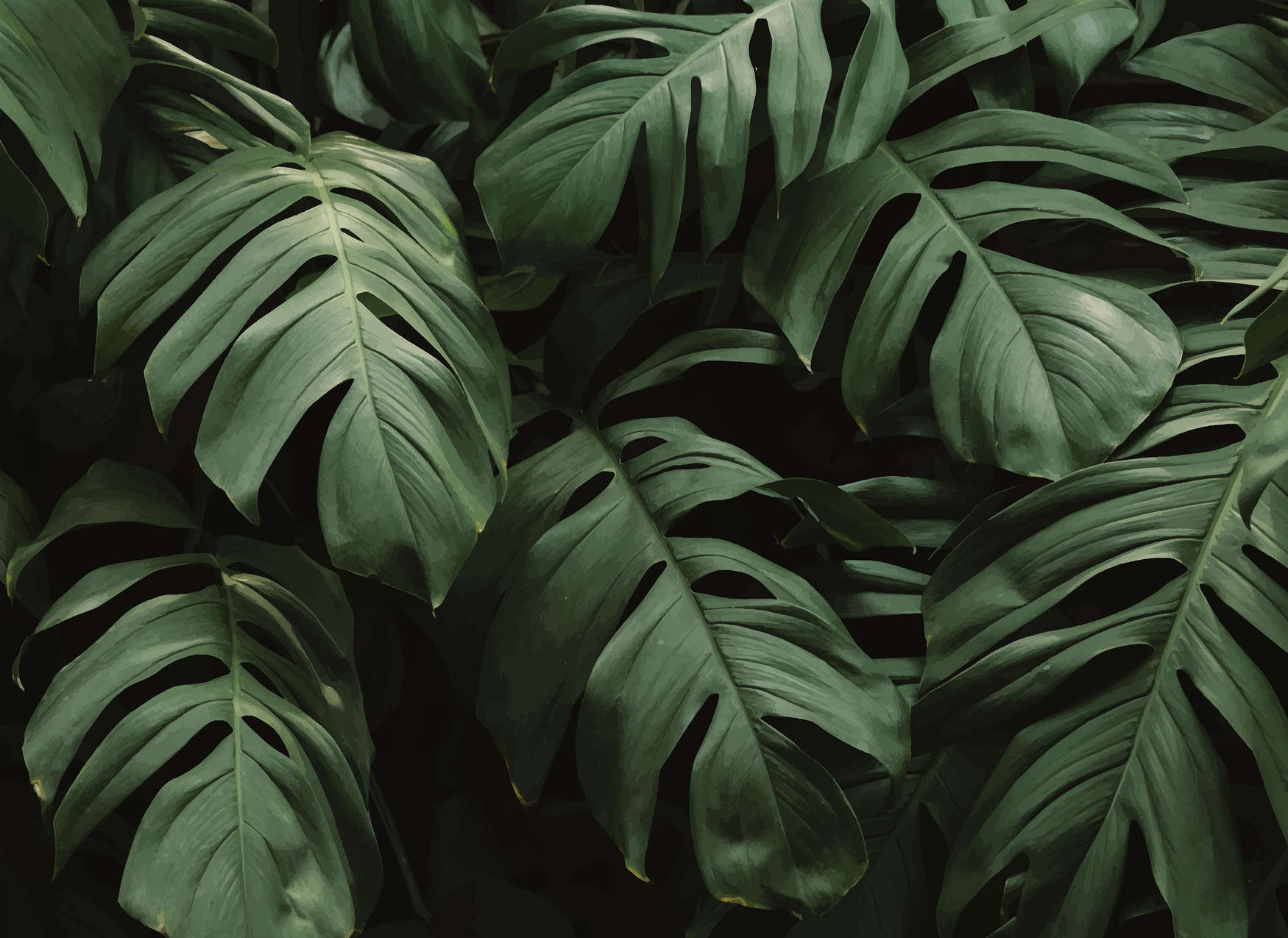 1750x1275 Tropical Jungle Leaves Close Up Wallpaper