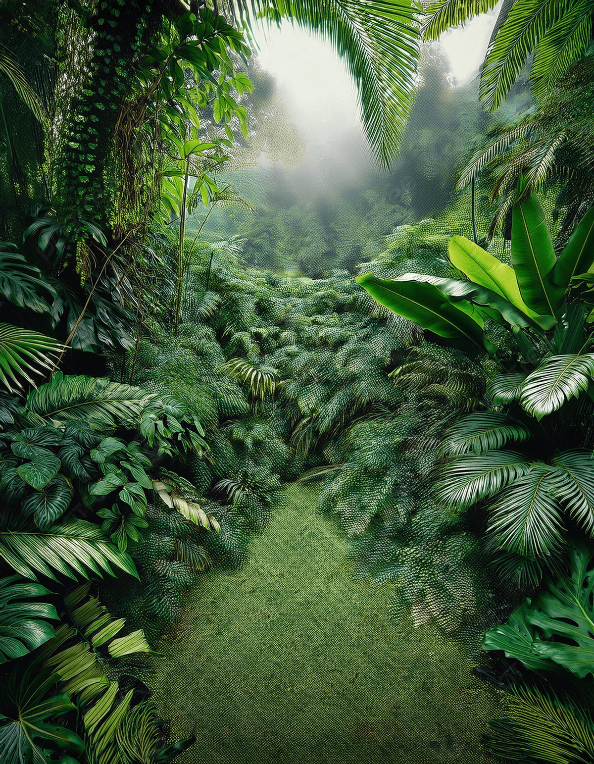 1200x1543 Lush Green Jungle Path Photo And Picture For Free Download