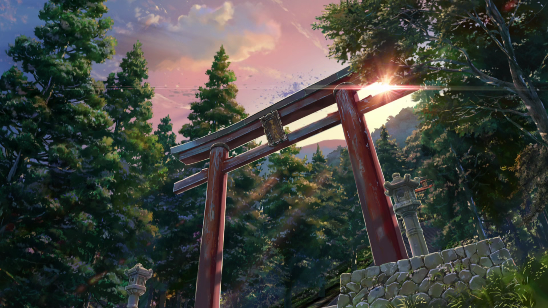 1920x1080 Collection of Makoto Shinkai anime screenshots (Your Name, Weathering With You, Garden of Words). That first one has been my lock screen for years. Many more in comments. All [1920x1080]