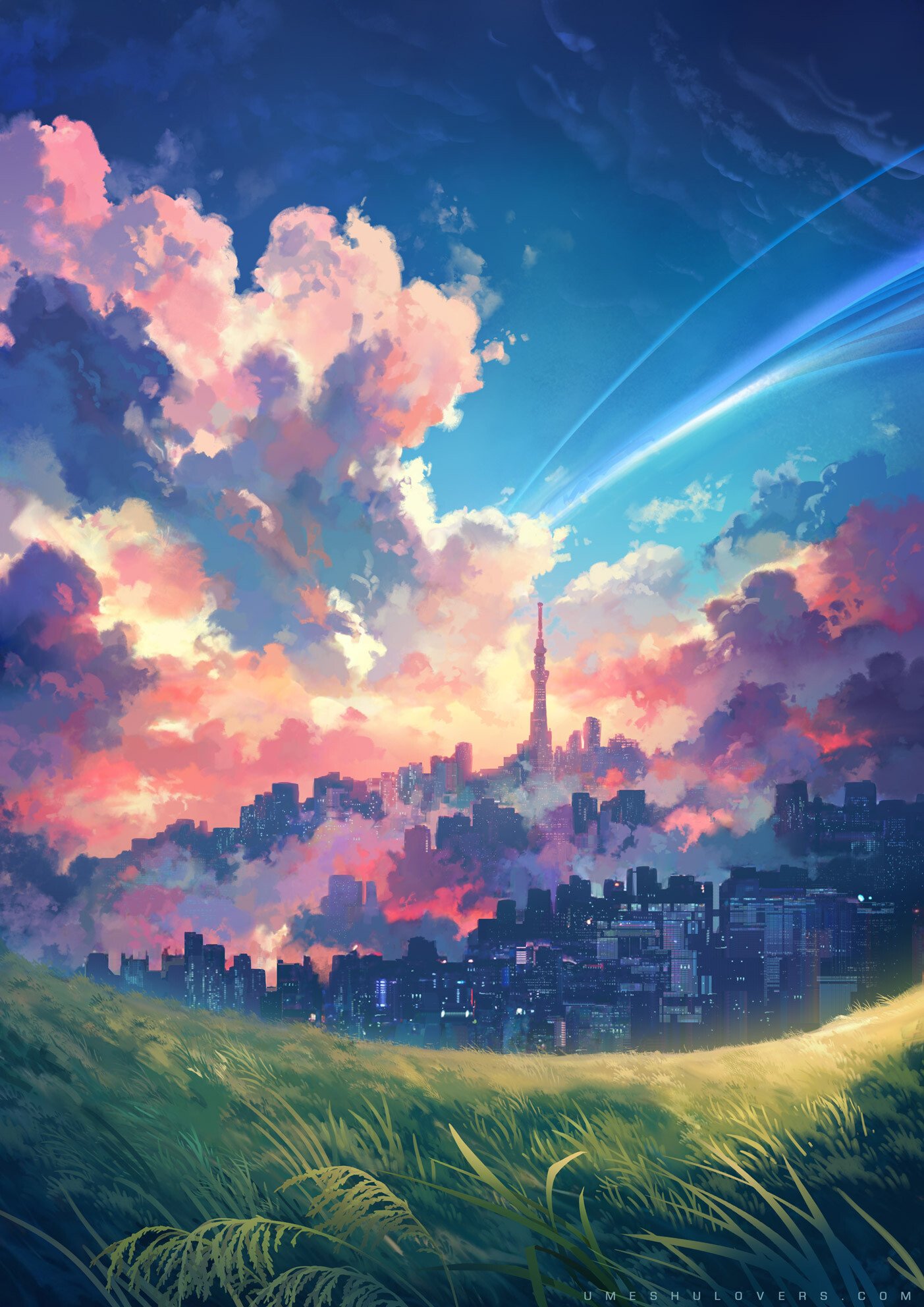 1403x1984 Makoto Shinkai, book cover for Third Editions