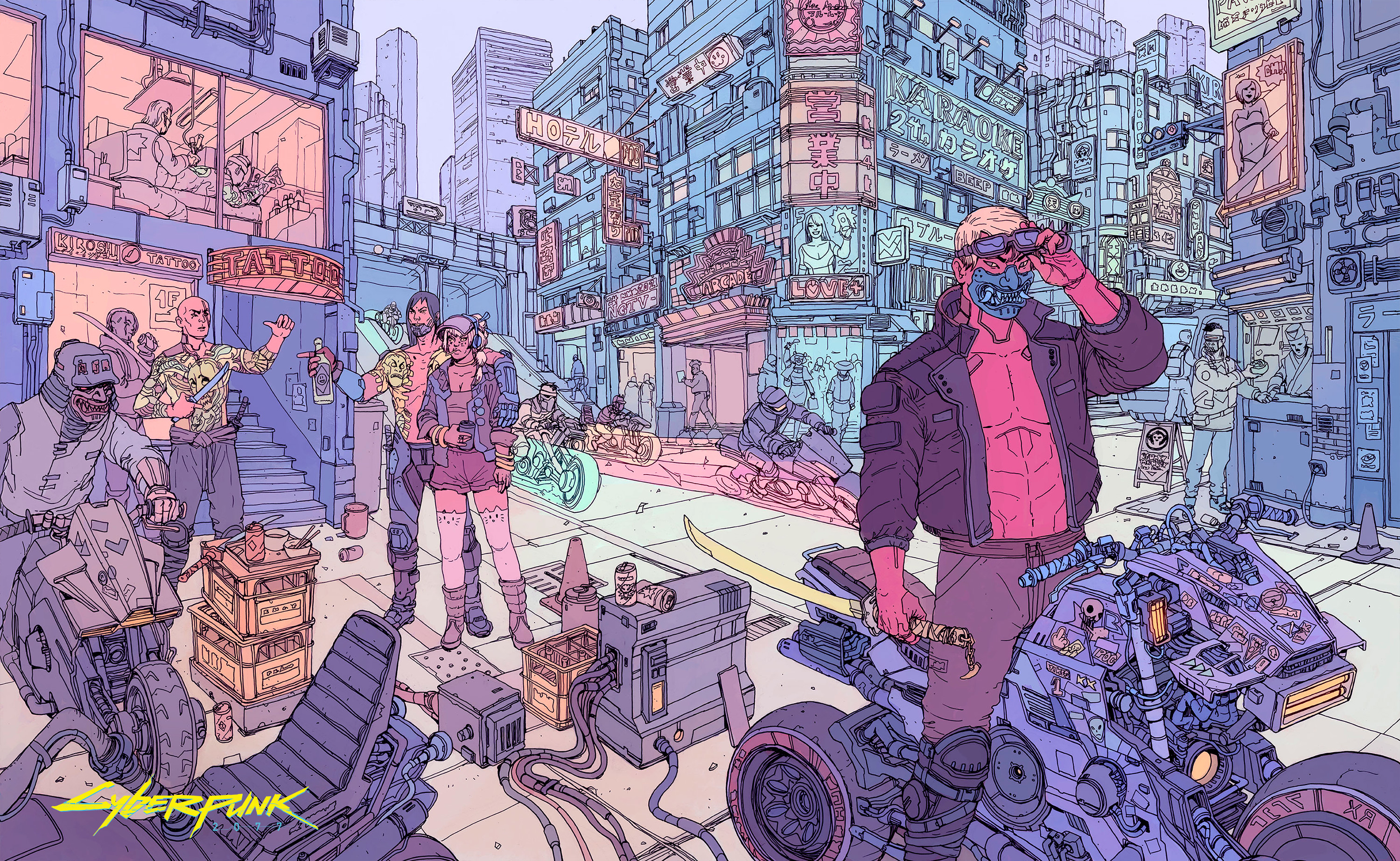 3000x1845 Cyberpunk 2077 Cool Concept Art Wallpaper, HD Games 4K Wallpaper, Image and Background