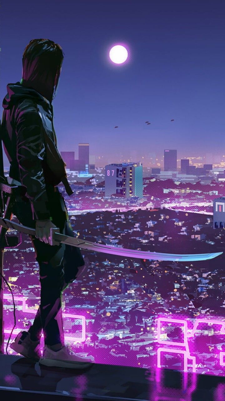 720x1280 Vaporwave Artwork Science Fiction Concept Art Original 4K HD Wallpaper