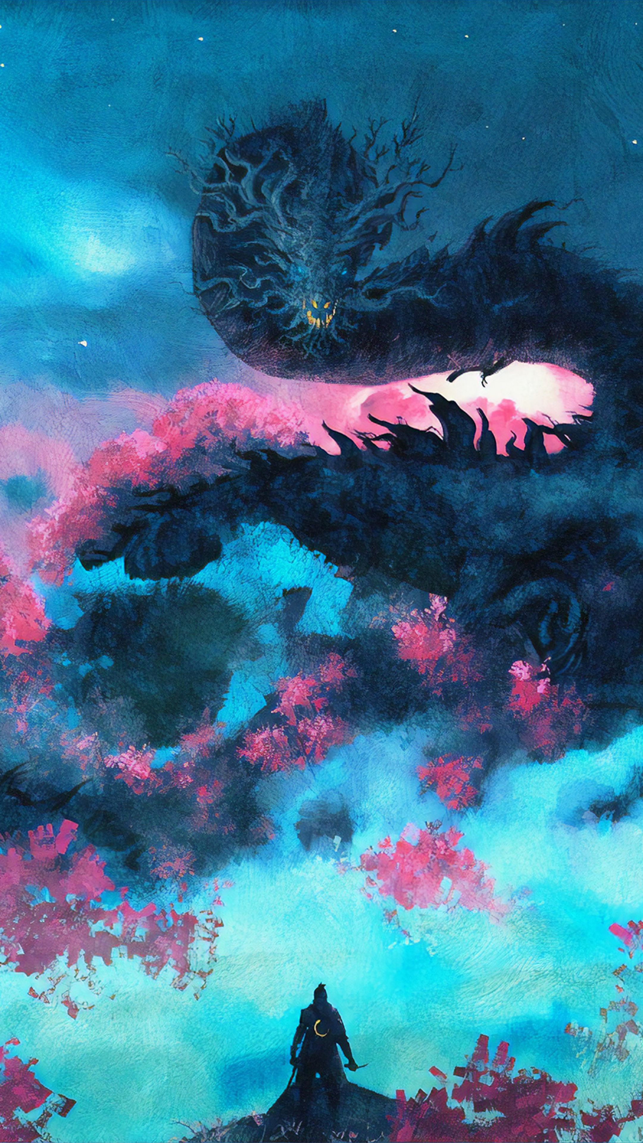 2160x3840 Wallpaper Sekiro Shadows Die Twice Art, Sekiro: Shadows Die Twice, Art, Digital Art, Concept Art, Background Free Image