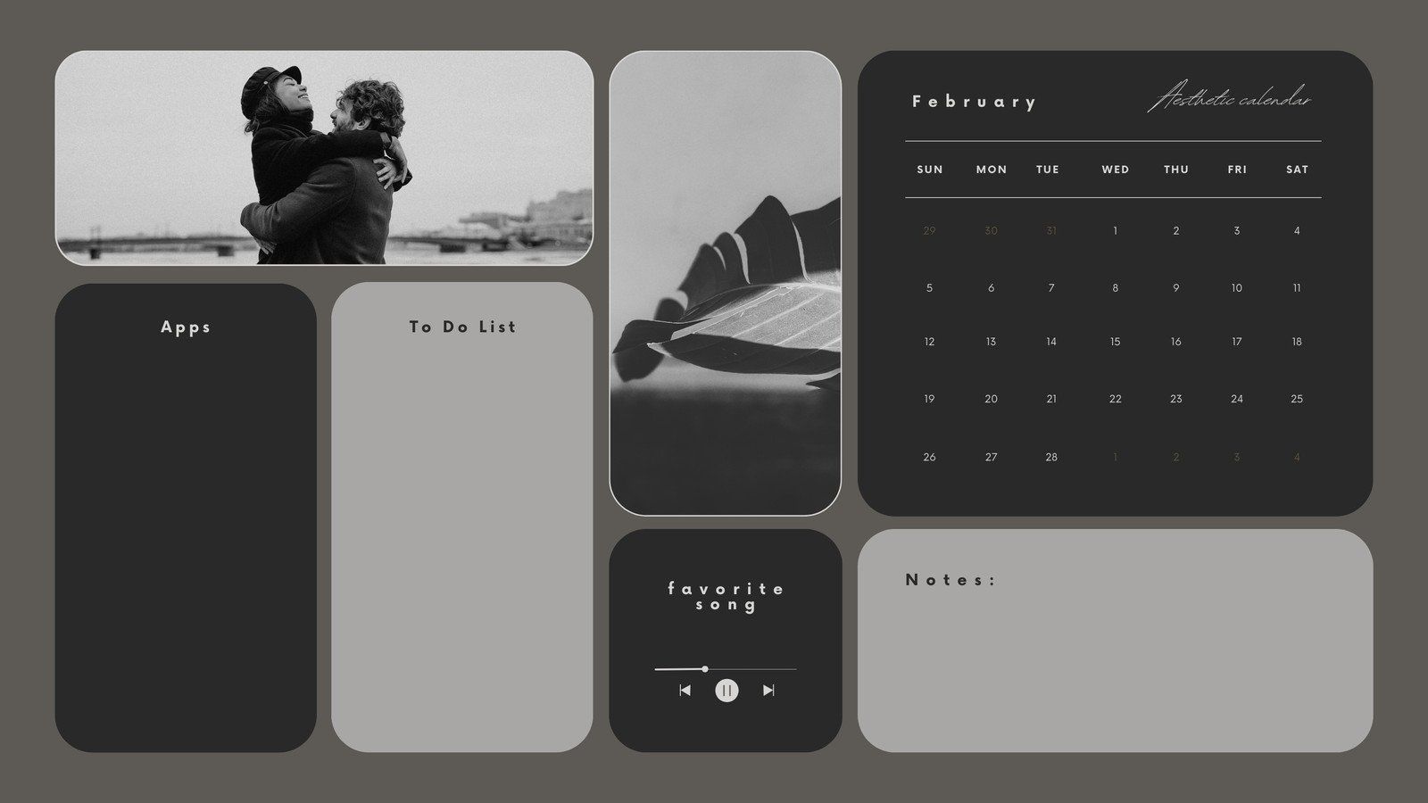 1600x900 Free custom desktop organizer wallpaper templates