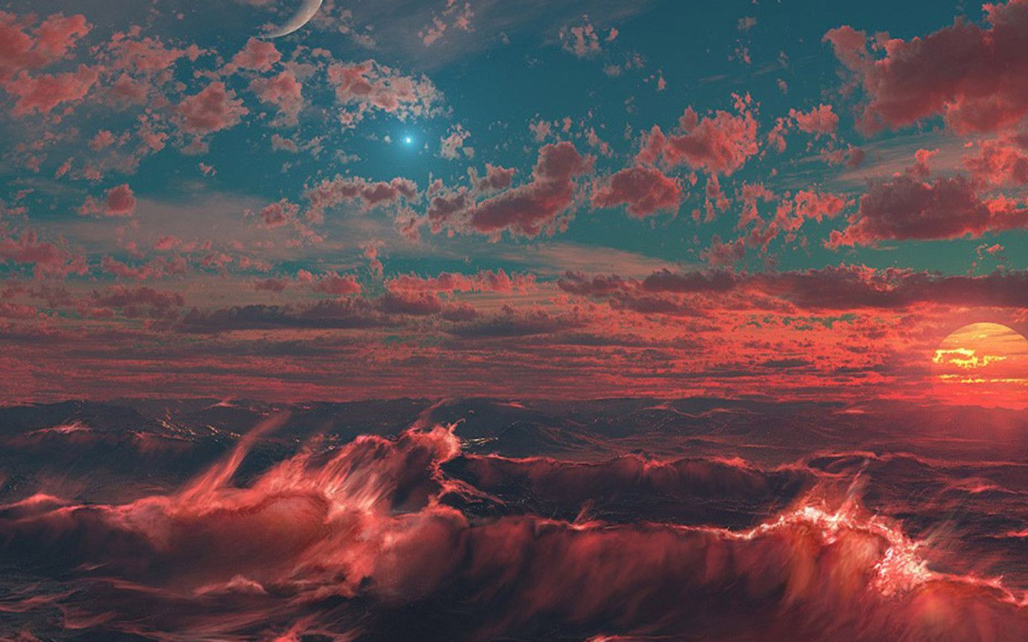 1440x900 Aesthetic Pixel Art HD Desktop Wallpaper 49281
