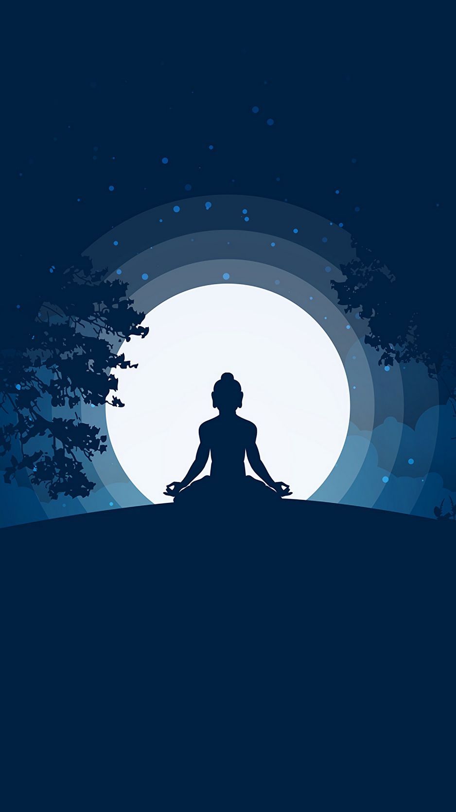 938x1668 Download Wallpaper 938x1668 Buddha, Buddhism, Meditation, Harmony, Silhouette Iphone 8 7 6s 6 For Parallax HD Background