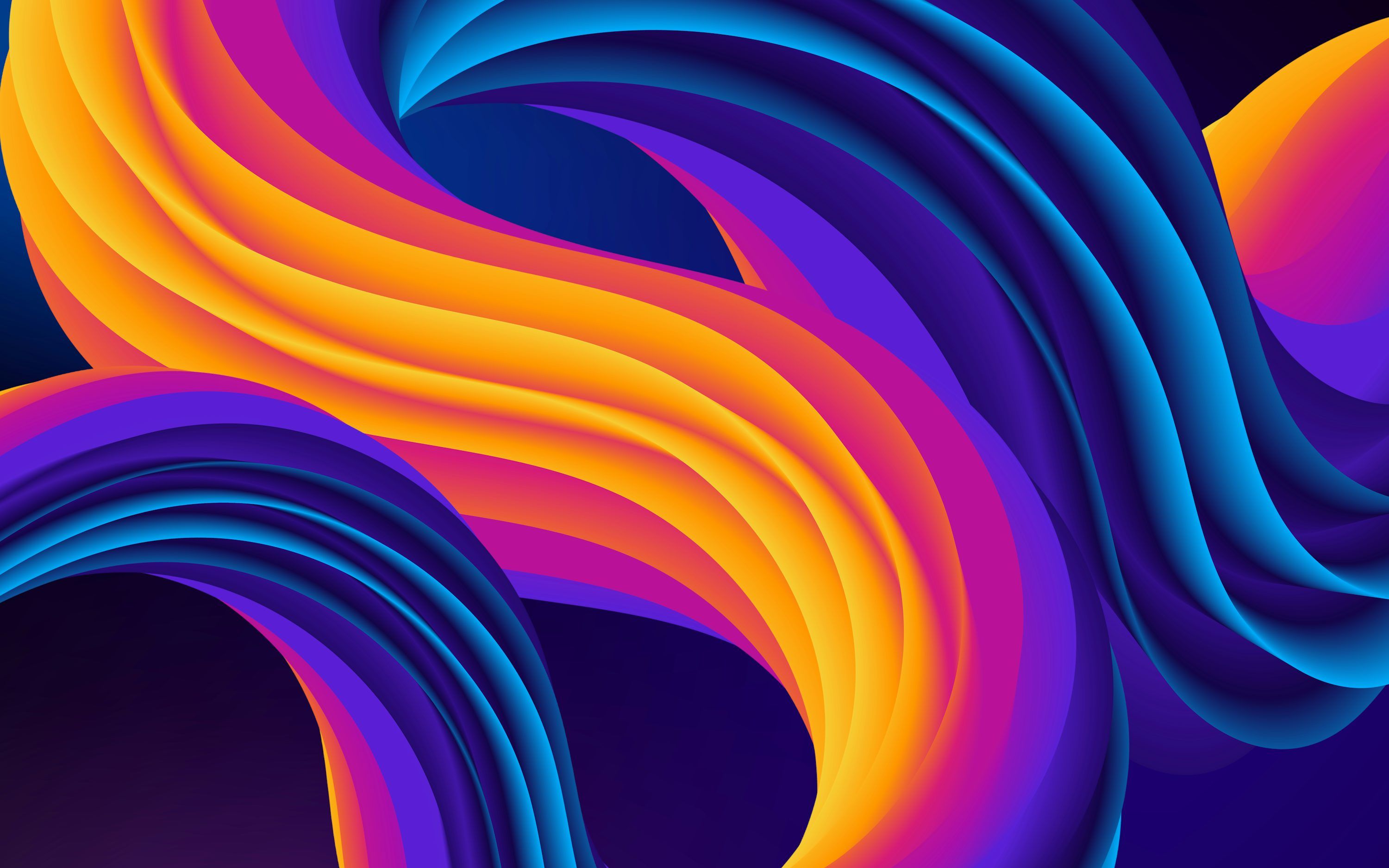 3000x1875 A colorful abstract background with wavy lines photo