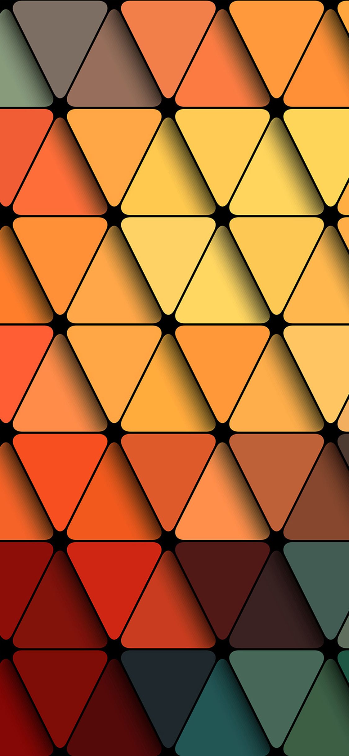 1125x2436 iPhone X wallpaper. trainagles rainbow color abstract pattern