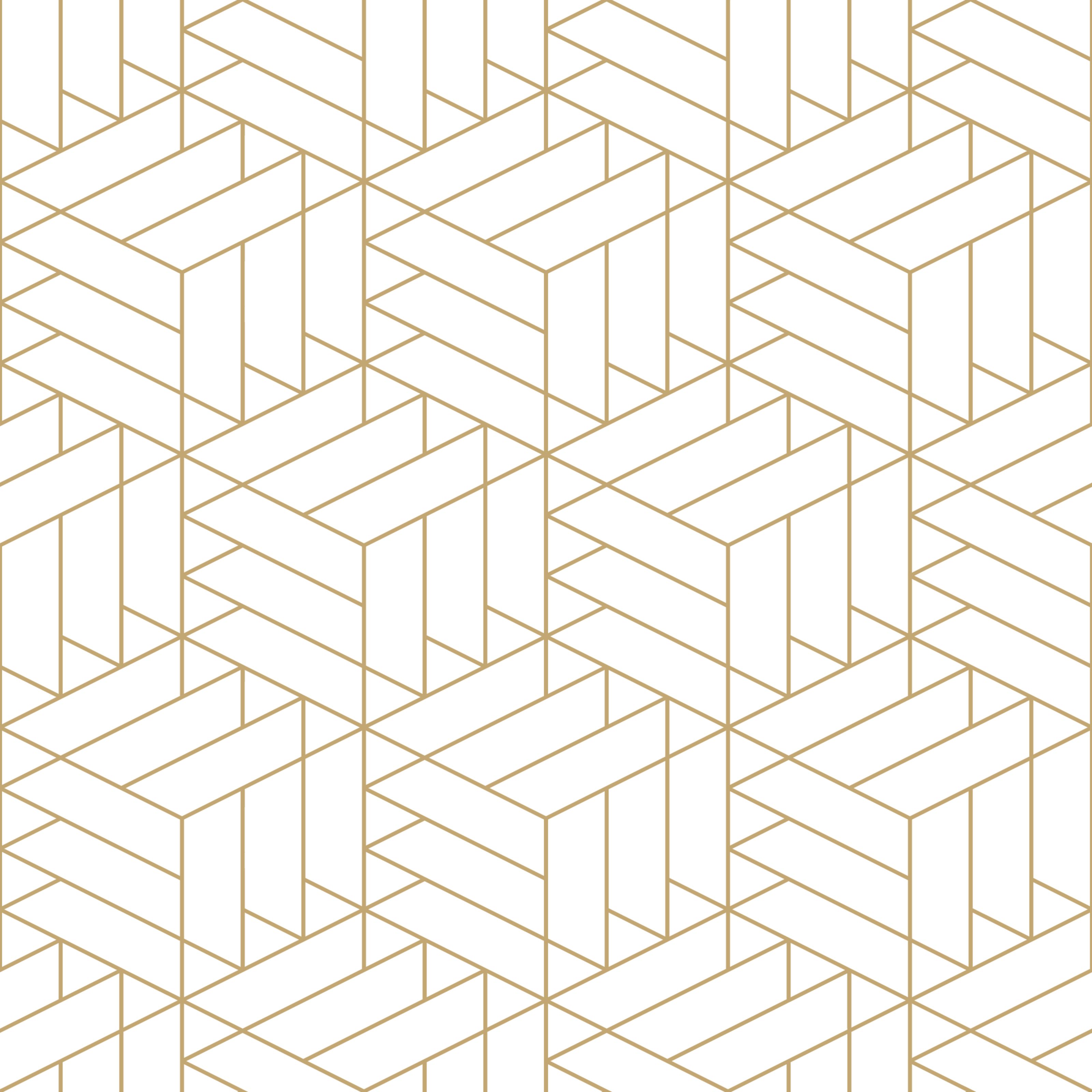 3200x3200 Gold and White Minimalist Geometric Wallpaper
