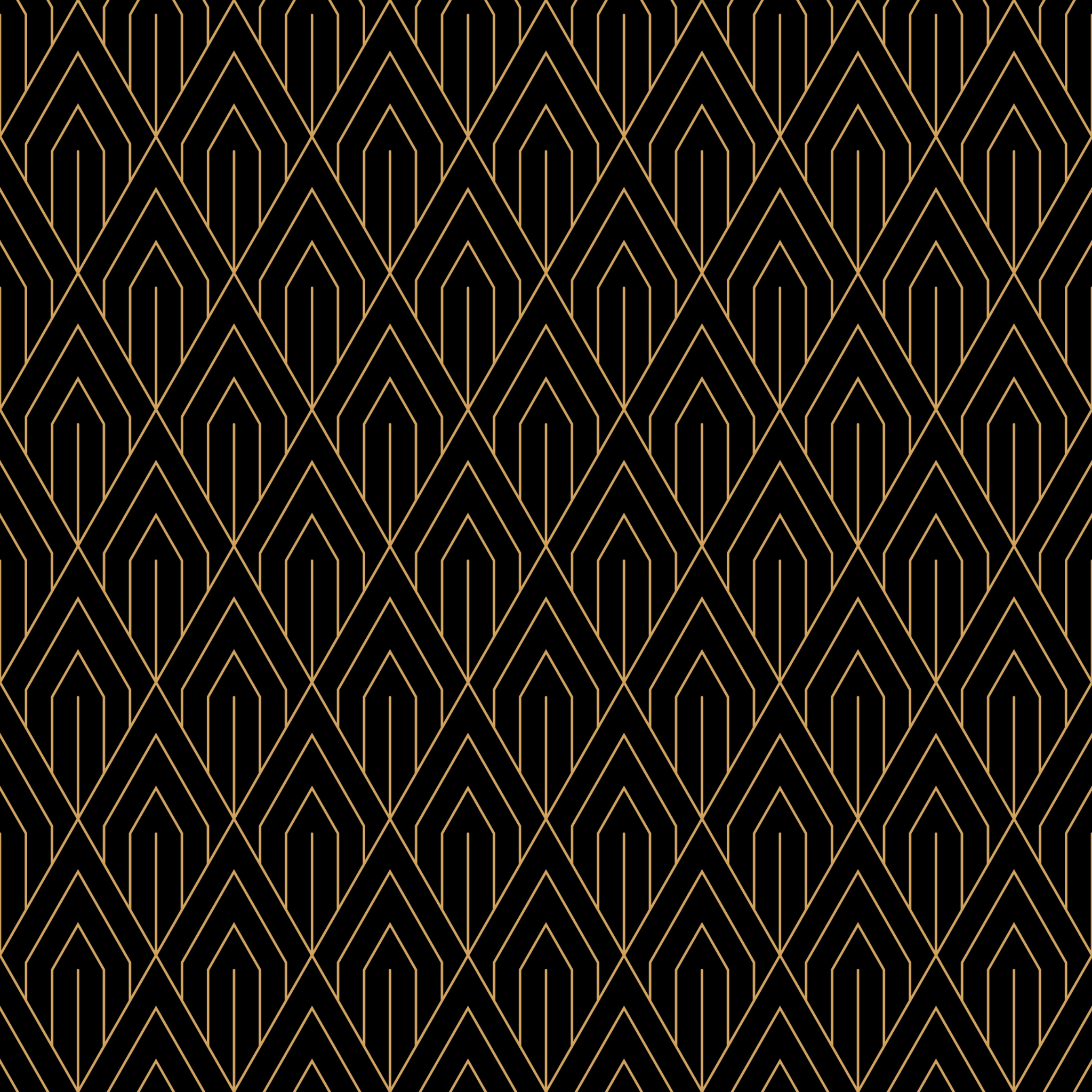 2048x2048 Gatsby and Gold Geometric Wallpaper