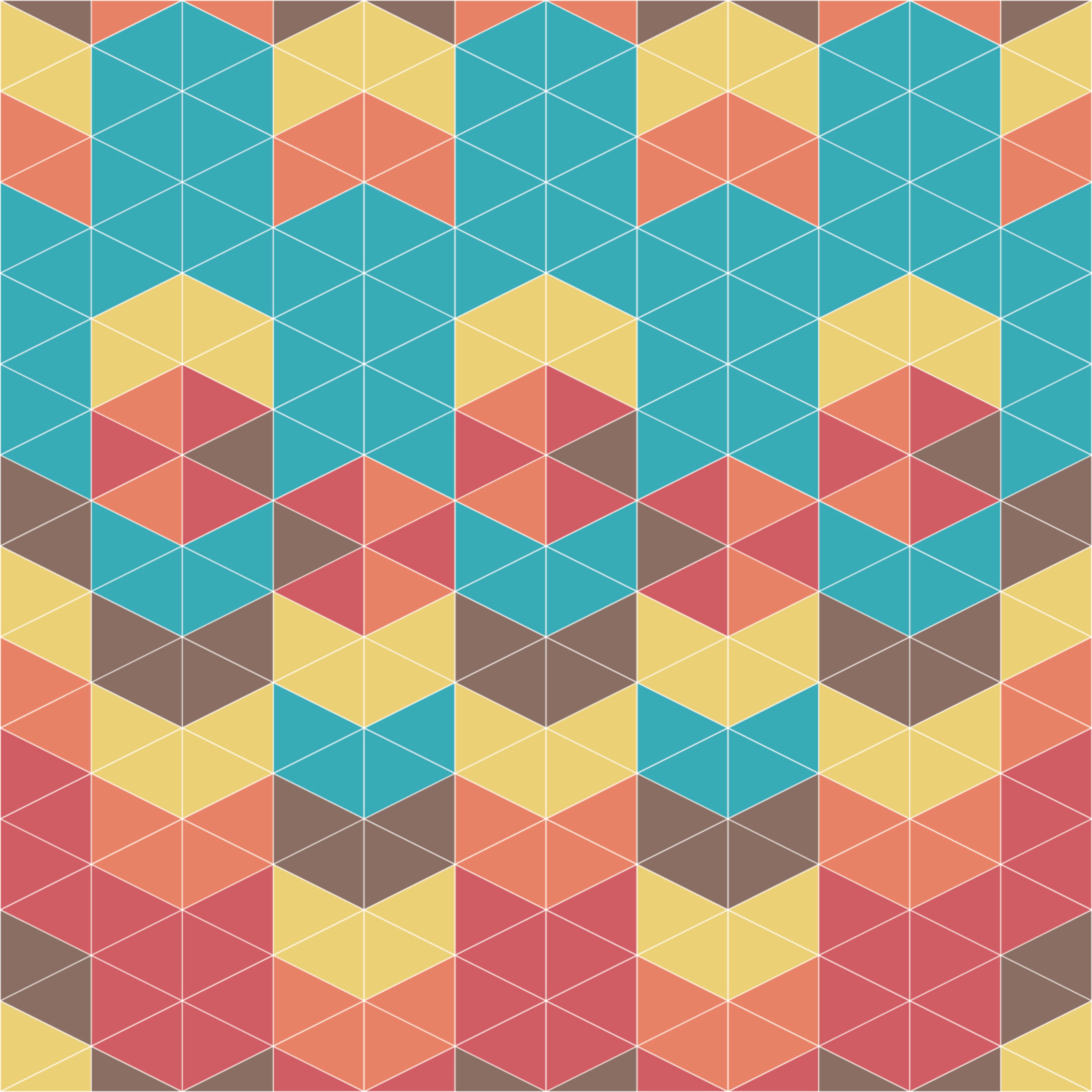 3200x3200 Retro Geometric Pattern Wallpaper Mural Your Way