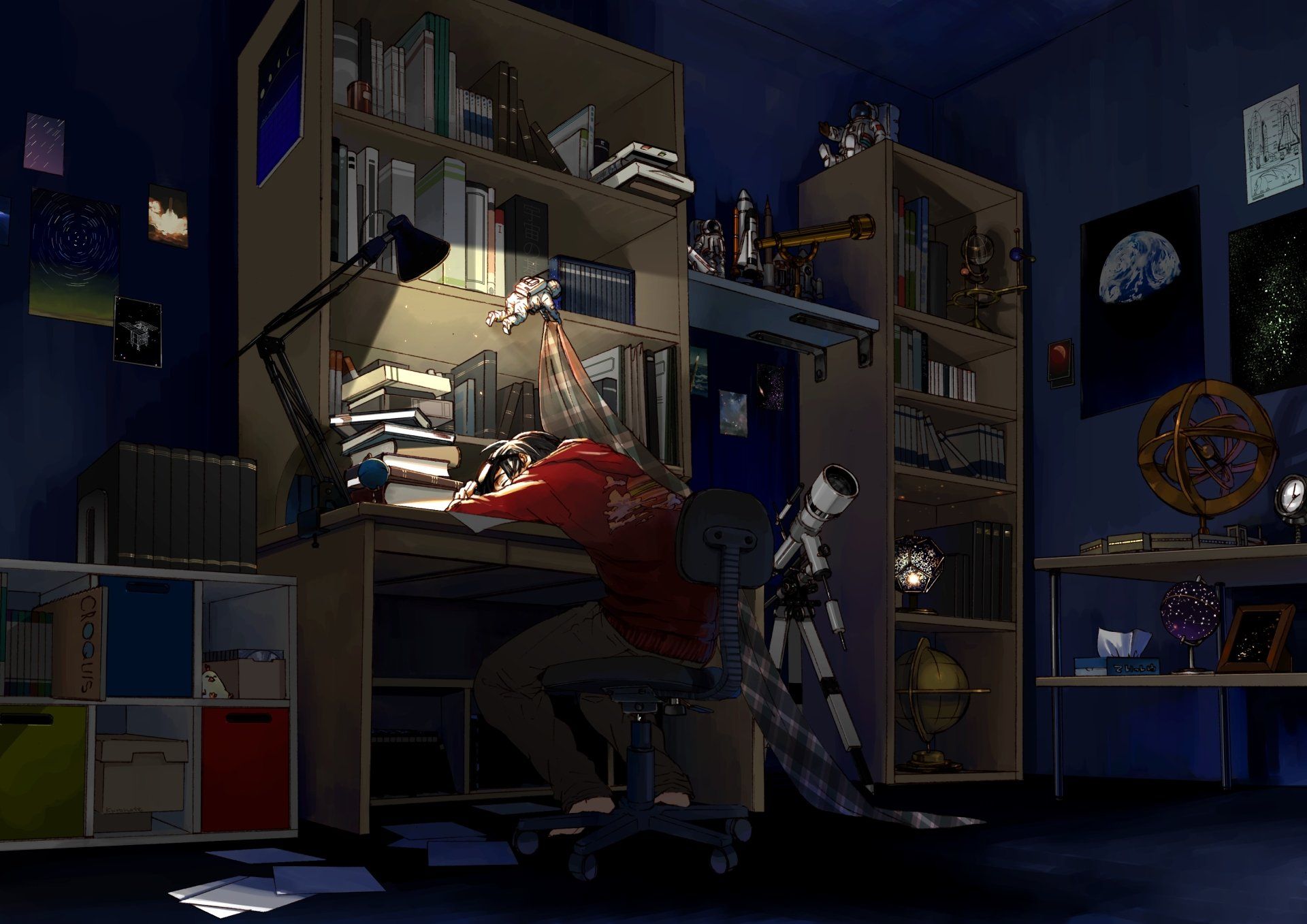 1920x1357 Lofi Anime Study Room: HD Wallpaper for Relaxed Vibes**x2480
