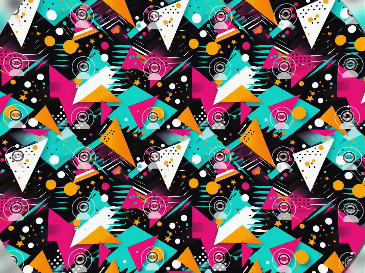 1280x958 80's Retro Seamless Pattern Digital Download Tile Background Memphis Design Wallpaper Commercial Use New Wave Texture Aesthetic Punk Paper