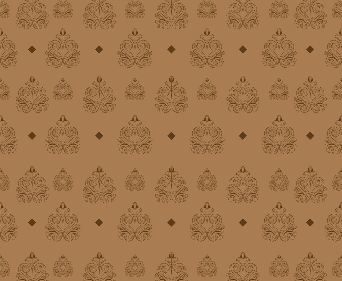 1136x936 Seamless Pattern Of Vintage Wallpaper Vector Art & Graphics