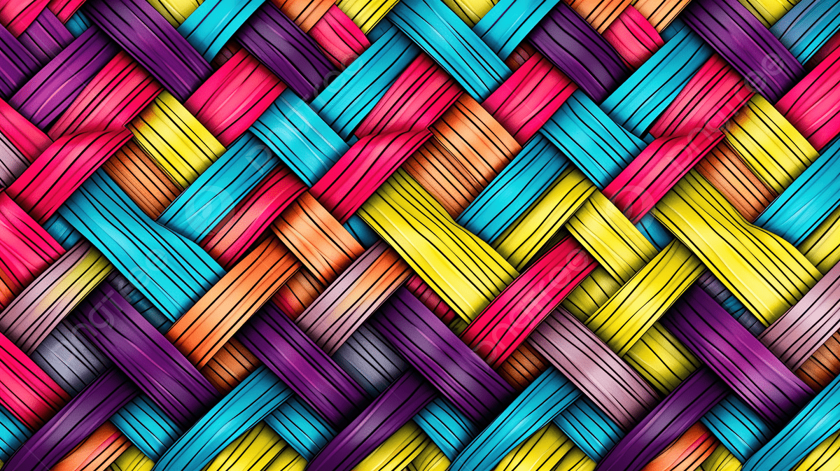 1200x673 Vibrant Textile Design Colorful Abstract Seamless Pattern With Interwoven Stripes, Textile Design, Illustration Pattern, Seamless Background Image And Wallpaper for Free Download