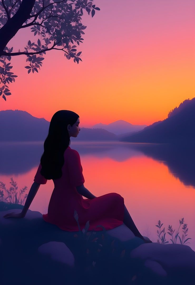 740x1082 Contemplative wallpaper Image