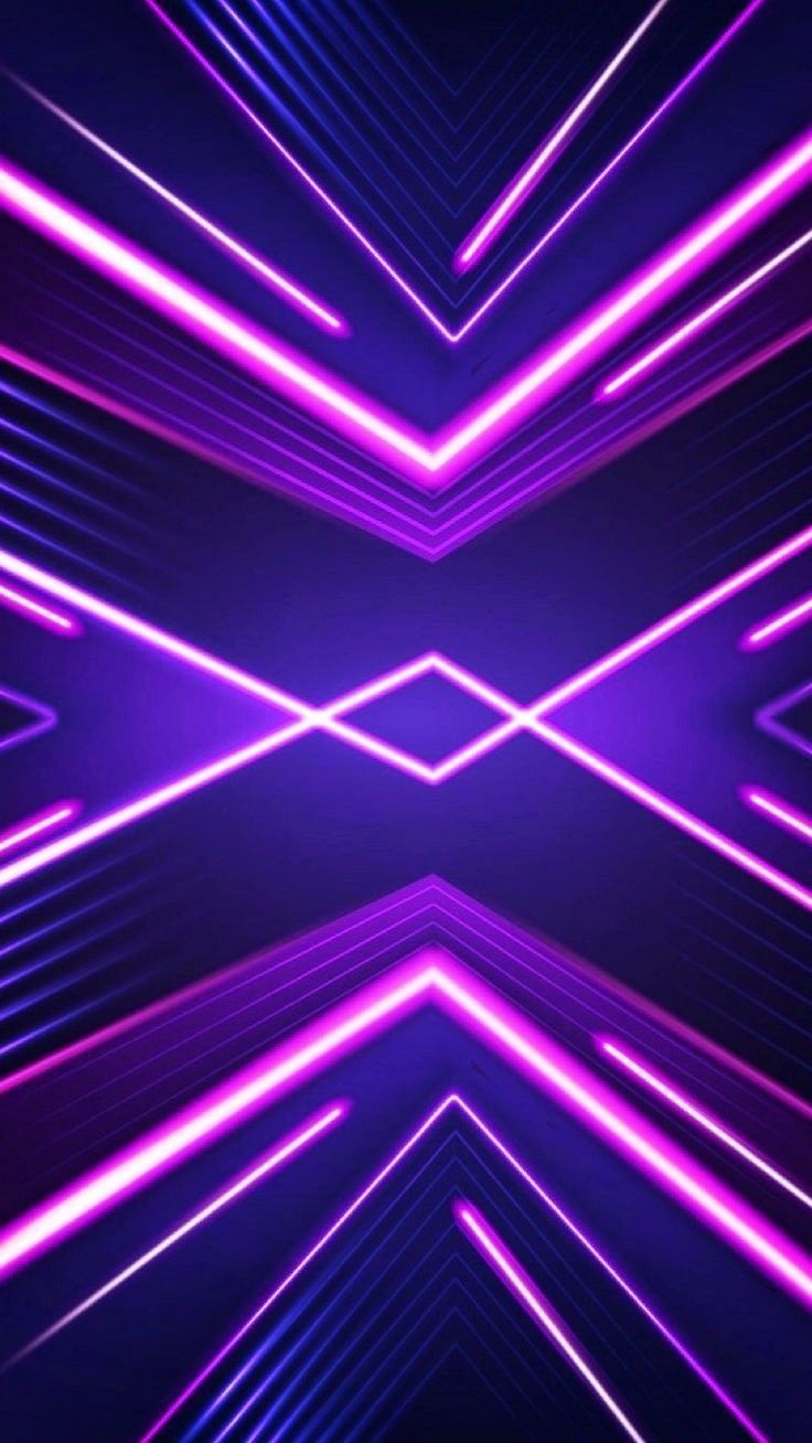736x1308 Abstract Purple Neon Lights Wallpaper